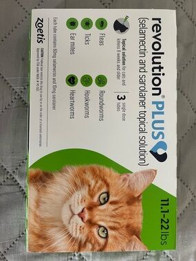 Revolution Plus Cat Topical Treatment - Green & Orange Packaging